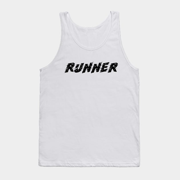 Runner Run Cardio Long Distance Half Marathon 5k 10k Tank Top by charlescheshire